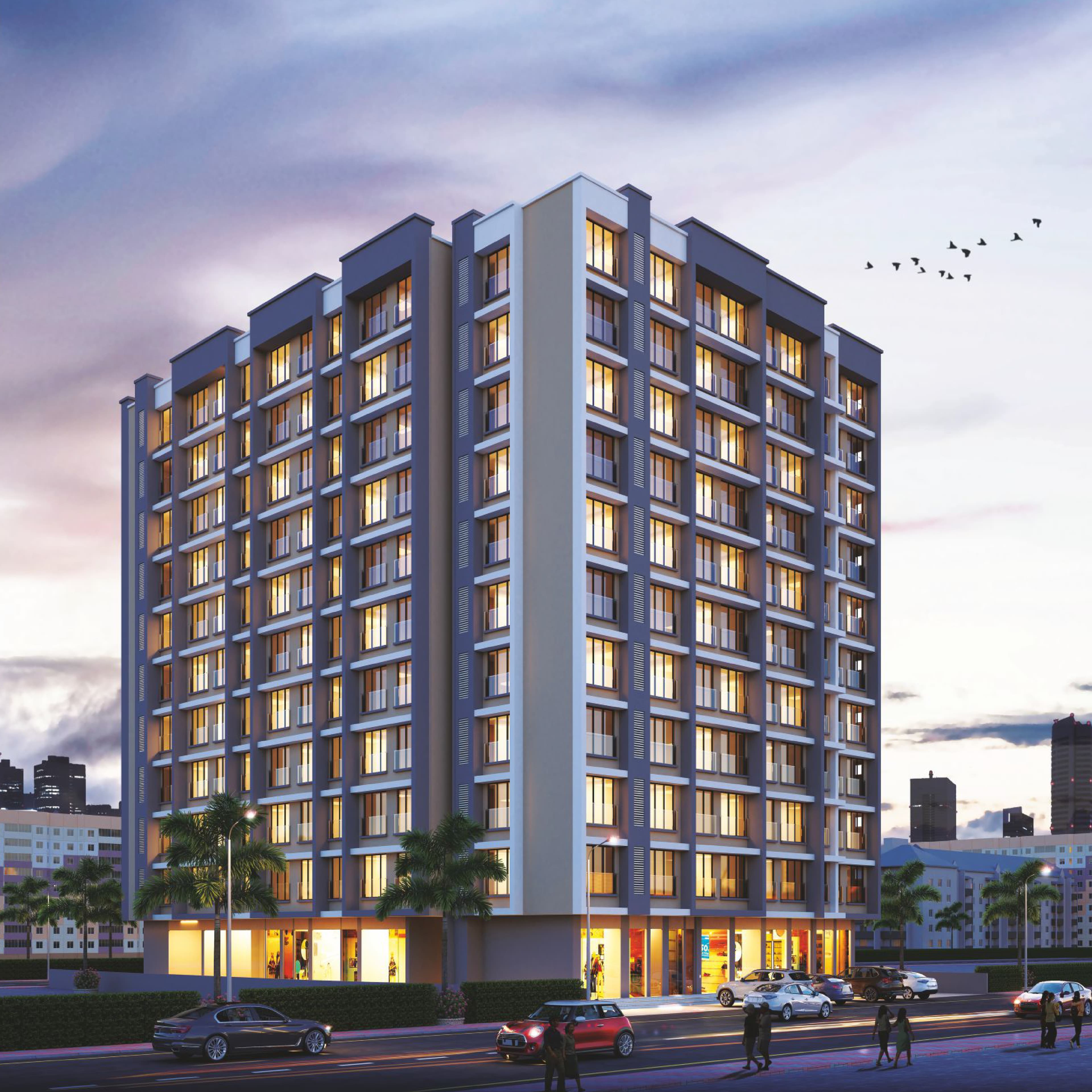 Modern Mumbai residential tower by Dream Arihanth Group