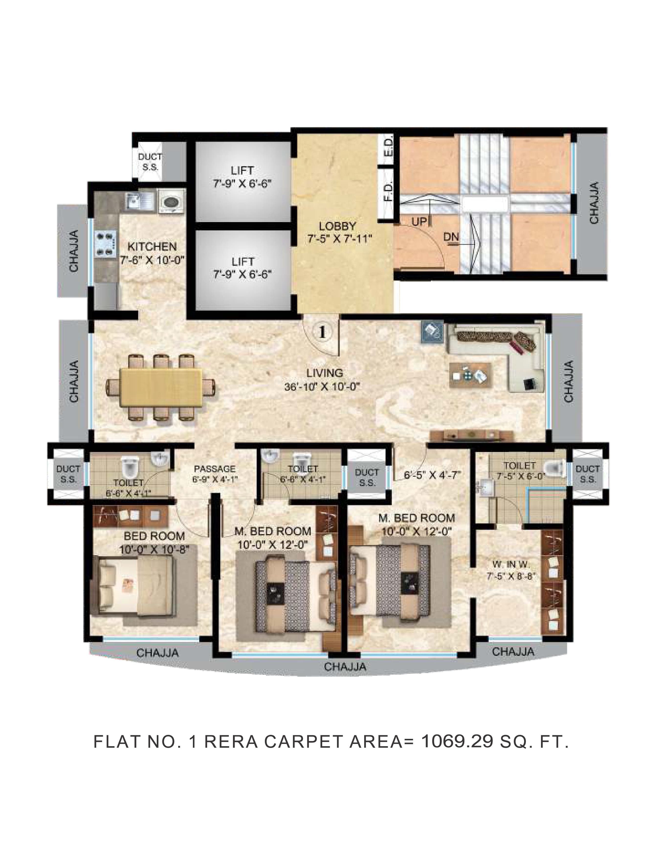 Arihant Oasis floor plan 1