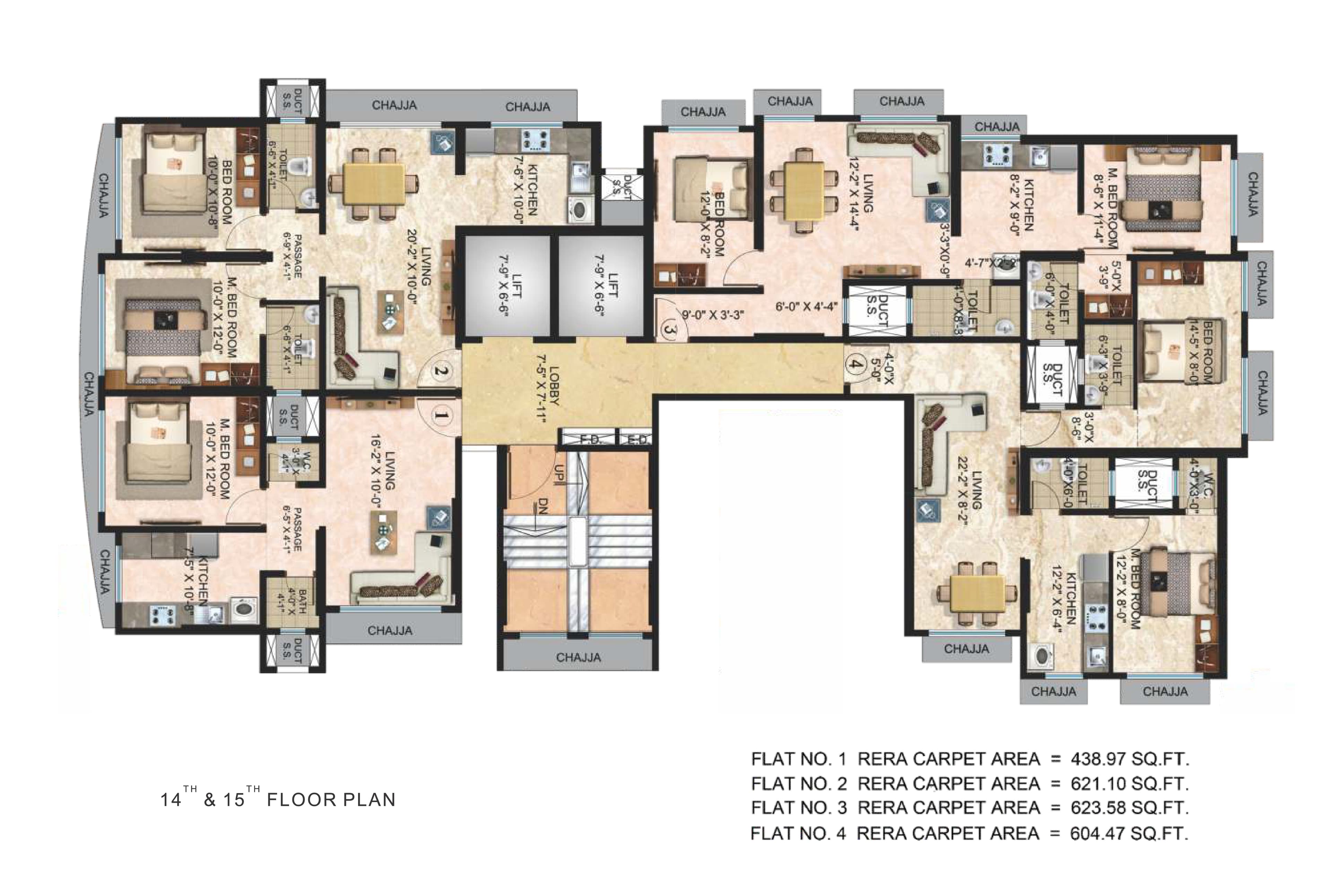 Arihant Oasis floor plan 3